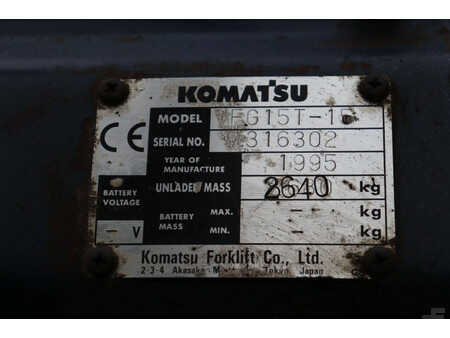 Wózki gazowe 1995  Komatsu FG15T-1 (28)