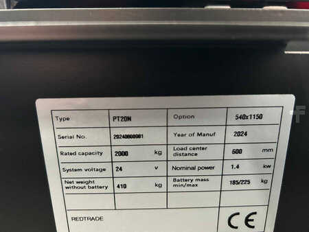 Electric Pallet Trucks 2024  Noblelift PT20N (10)