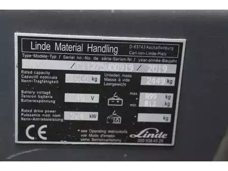 Eléctrica de 4 ruedas 2019  Linde E16C (14)