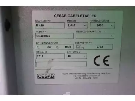 El truck - 4 hjulet 2017  Cesab B420 (17)