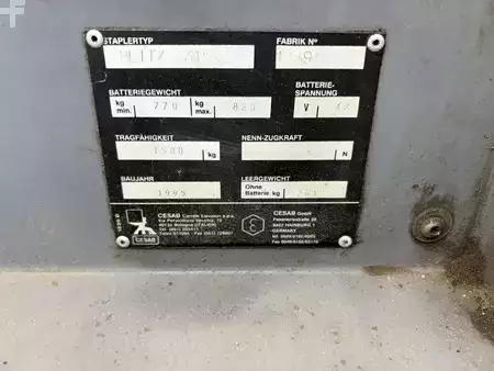 Carrelli elettrici 4 ruote 1995  Cesab BLITZ 315 (7)
