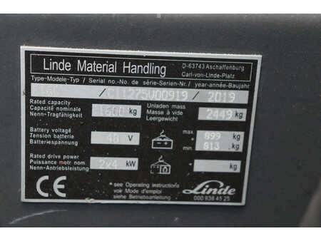 El truck - 4 hjulet 2019  Linde E16C (14)