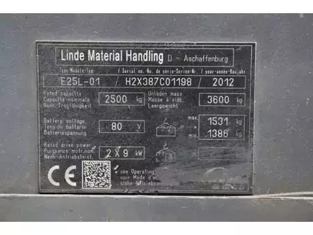 Elektrisk- 4 hjul 2012  Linde E25L-01 (35)