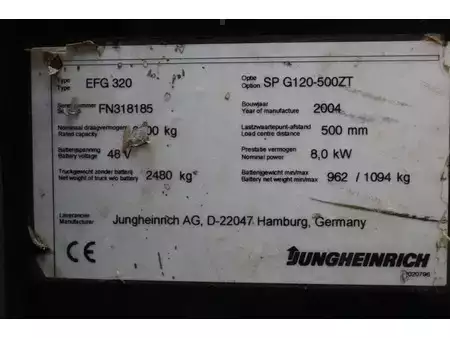 Elektromos 4 kerekű 2004  Jungheinrich EFG 320 (29)