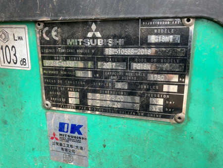 Treibgasstapler 2017  Mitsubishi FG18NT (10)