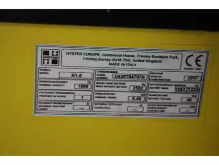 Skyvemast 2017  Hyster R1.6 (7)