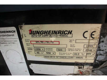Elektro čtyřkolový VZV 1999  Jungheinrich EFG-DF16MFGE115-450DZ (17)