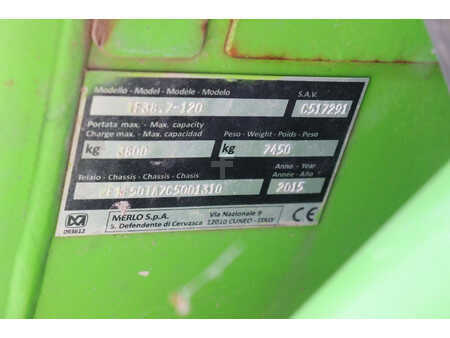 Telescopic forklift rigid 2015  Merlo TF 38.7-120 (21)