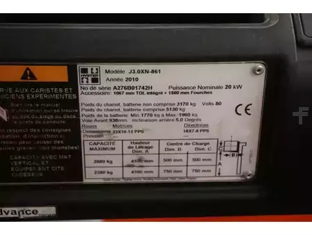 Eléctrica de 4 ruedas 2010  Hyster J3.0XN-861 (25)