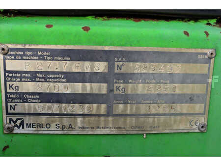 Telescopic forklift rigid 1995  Merlo P27.7-EVS (15)