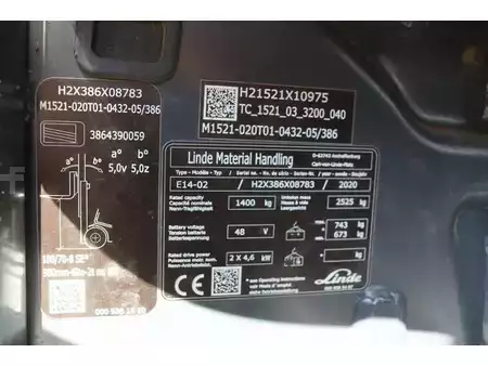 Eléctrica de 4 ruedas 2020  Linde E14-02 (32)