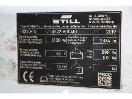 Elektro čtyřkolový VZV 2019  Still RX20-16 (29)