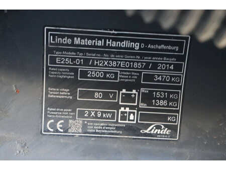 Carrelli elettrici 4 ruote 2014  Linde E25L-01 (24)