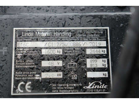 El truck - 4 hjulet 2019  Linde E16C (13)