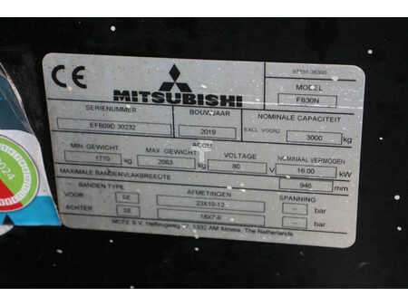 Elektromos 4 kerekű 2019  Mitsubishi FB30N (14)
