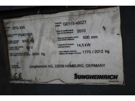 El Truck - 4-hjul 2010  Jungheinrich EFG 430 (34)