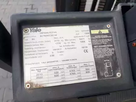 Elektro čtyřkolový VZV 1999  Yale ERP30 (10)