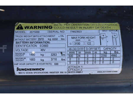 Elektromos 4 kerekű - CAT Lift Trucks 2EP500 (25)