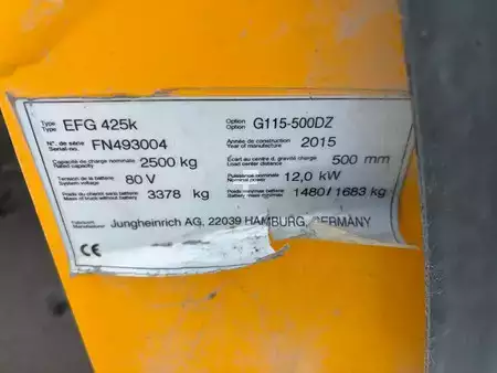 Electric - 4 wheels 2015  Jungheinrich EFG425K (8)