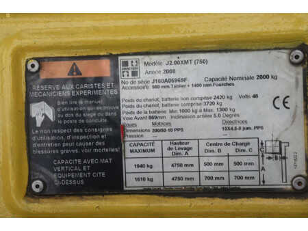 Elektro 4 Rad 2008  Hyster J2.00XMT (750) (16)