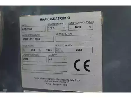 Chariots électriques à 4 roues 2018  Toyota 8FBE16T (33)