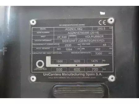 Elektrisk- 4 hjul 2018  Unicarriers AG2N1L18Q (25)