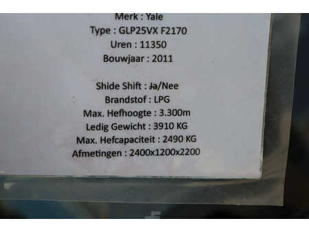 Carrelli elevatori GPL 2011  Yale GLP25VX F2170 (24)