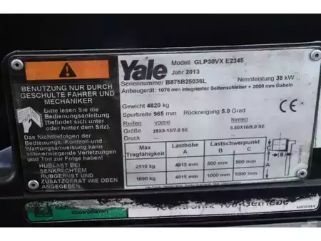 LPG heftrucks 2013  Yale GLP30VX (27)