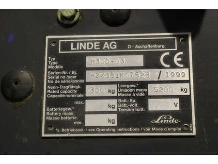 Empilhador diesel 1999  Linde H30D-03 (10) 