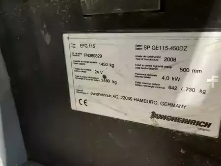 El Truck - 4-hjul 2008  Jungheinrich EFG 115 (9)