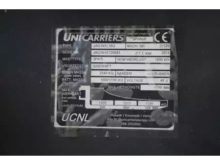 Elektrisk- 4 hjul 2015  Unicarriers JAG1N1L16Q (19)