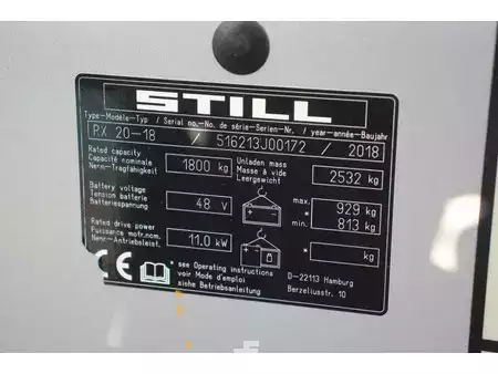 Elektro čtyřkolový VZV 2018  Still RX20-18 (13)