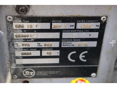 Elektro čtyřkolový VZV 2005  BT CBE 15T (20)