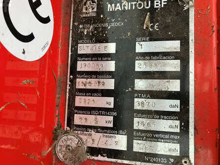Teleskoptruck fast bom 2003  Manitou SLT 415 E (13)