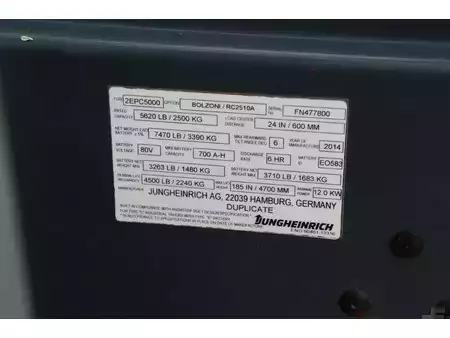 Elektro čtyřkolový VZV - Jungheinrich 2 EPC 5000 (13)