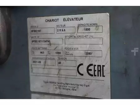 Eléctrica de 4 ruedas 2021  Toyota 8FBE18T (35)