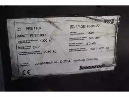 El Truck - 4-hjul 2004  Jungheinrich EFG 110k (31)