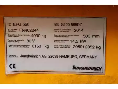 Carrelli elettrici 4 ruote 2014  Jungheinrich EFG 550 (30)
