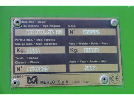 Telescopic forklift rigid 1998  Merlo ROTO 30.16-EV (29)