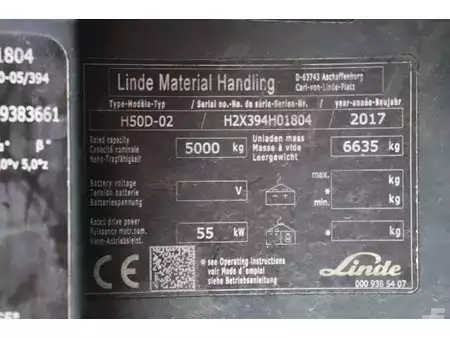 Carretilla elevadora diésel 2017  Linde H50D-02 (24)