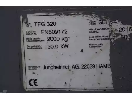 Carretilla elevadora GLP 2016  Jungheinrich TFG 320 (38)