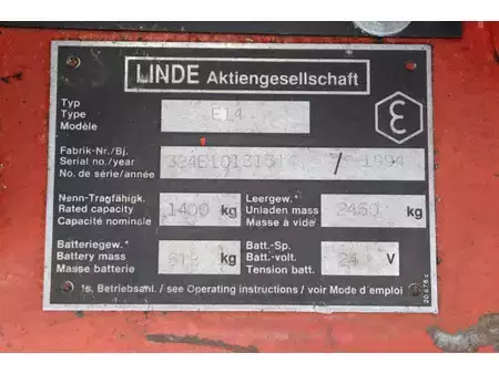 Eléctrico - 4 rodas 1994  Linde E14 (27)