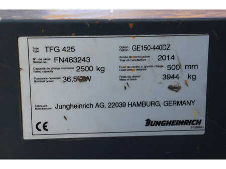 Gas gaffeltruck 2014  Jungheinrich TFG 425 (20)