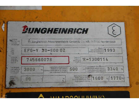 Elektro čtyřkolový VZV 1993  Yale EFG-V 30-600 DZ (32)