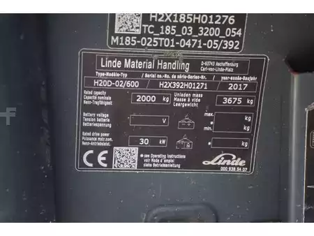 Chariots élévateurs diesel 2017  Linde H20D-02/600 (17)