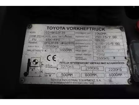 Carretilla elevadora GLP 2016  Toyota 02-8FGJF35 (31)