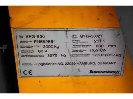 Eléctrica de 4 ruedas 2017  Jungheinrich EFG S30 (17)