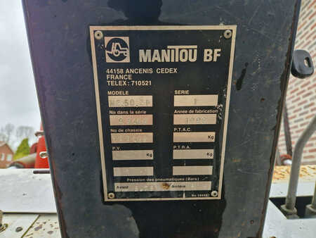 Terrenggående gaffeltruck 1992  Manitou M50CP (10) 