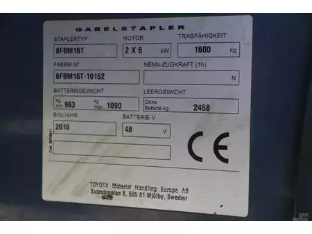 Elektromos 4 kerekű 2016  Toyota 8FBM16T (31)