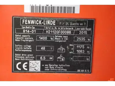 Reach Truck 2015  Fenwick R14-01 (22)